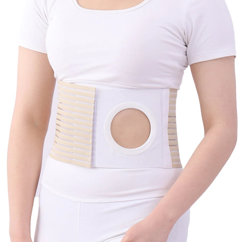 Unisex Ostomy Hernia Support Belt – Adjustable Stoma Wrap & Abdominal Binder Brace for Men and Women