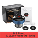 Electric Vacuum Cupping Massager Anti-Cellulite Suction Cups Heating Guasha Fat Burning Skin Scraping Body Slimming