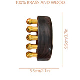 Radiant Skin Savior Lymphatic Detox Face Massager Fades Wrinkles Firms Jawline and Eyes Natural Copper Wood Beauty Tool