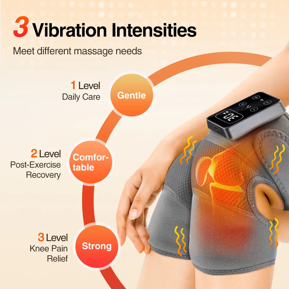 3-in-1 Electric Shoulder Heating Pad with 3-Speed Vibration – Thermal Muscle Relaxation Massager for Shoulder & Neck Care