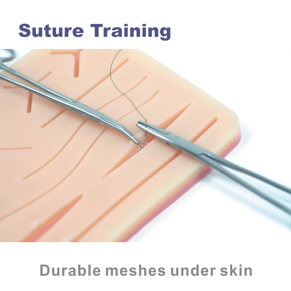 Medical Suture Practice Kit – Surgical Training Set with Skin Pad Model & Tools for Students