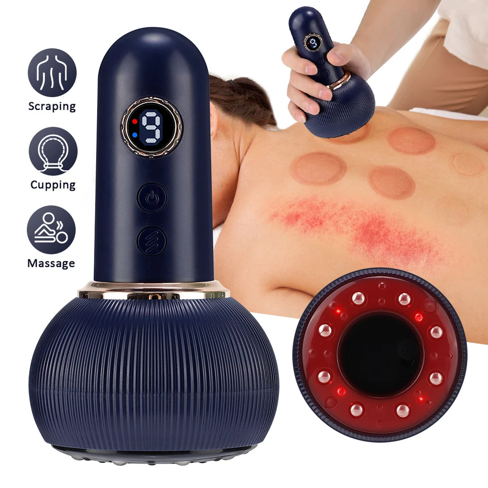 Electric Suction Cupping Therapy Set – Vacuum Massage with Glass Jars for Anti-Cellulite, Slimming & Guasha Therapy
