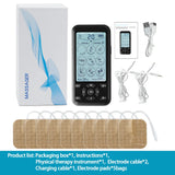 TENS EMS Machine 36 Modes Electronic Muscle Stimulator Physiotherapy Pulse Full Body Massager Health Care Device with 10pcs Pads