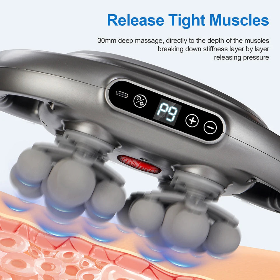 42-Head Fascia Massage Gun – High-Frequency Muscle Massager for Back, Neck, Shoulder & Waist Relief