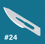 100PCS Sterile Dental Surgical Blades – Carbon Steel Scalpel Knives with Handle for Medical, Beauty, and DIY Repairs