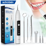 Schoben Ultrasonic Dental Scaler – Electric Tooth Cleaner for Tartar, Plaque & Stain Removal