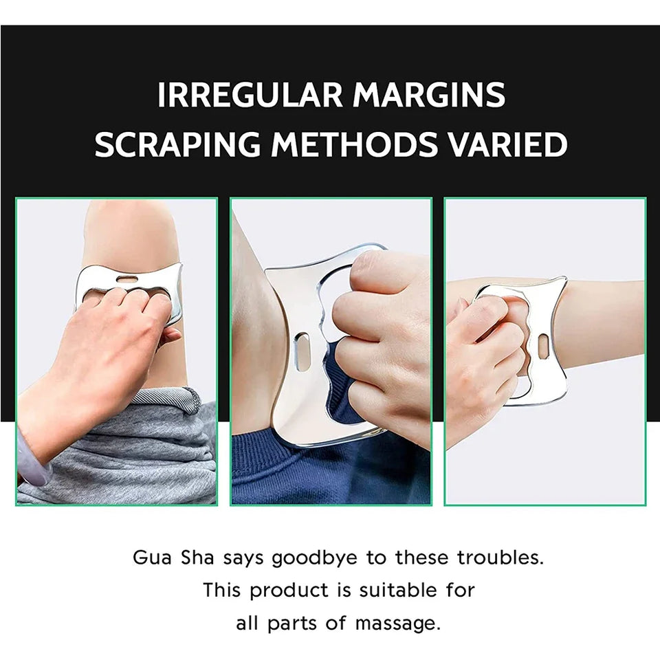 Professional GuaSha Massage Tools Stainless Steel Gua Sha Scraping Massage Tool IASTM Tools Great Soft Tissue Mobilization Tool