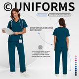 Women’s Medical Nurse Scrubs Set – Unisex Hospital, Clinic, Surgical & Spa Uniforms for Healthcare Professionals