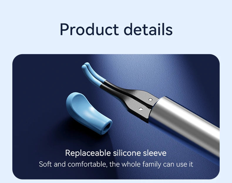 Visual Ear Cleaner with 12MP Camera – Ear Wax Removal Tool with Tweezers, Ear Pick & 6 Ear Spoons