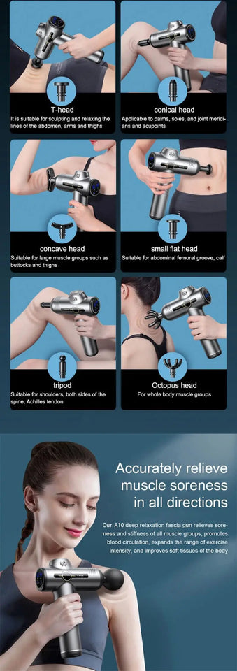 99-Speed Professional Muscle Massage Gun – Deep Tissue Massager for Neck, Back & Full Body Recovery