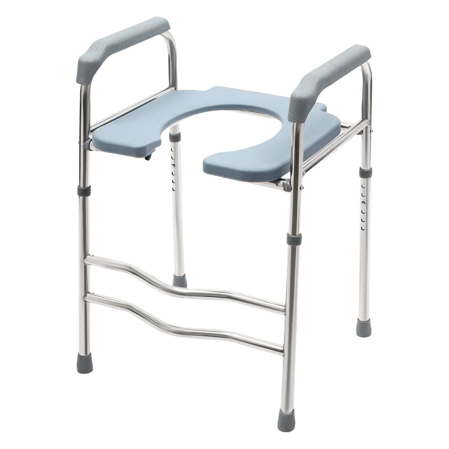Adjustable Raised Toilet Seat with Handles – Height-Boosting Toilet Riser for Elderly, Pregnant Women & Disabled