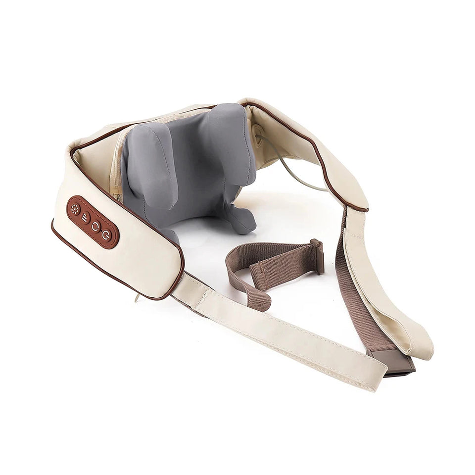 Foreverlily Wireless Neck and Shoulder Massager – Heated Kneading Massage Shawl