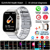 2025 Uric Acid & Blood Fat Smartwatch – ECG+PPG, Pulse, Blood Pressure, Bluetooth Call & Sports Fitness Health Tracker