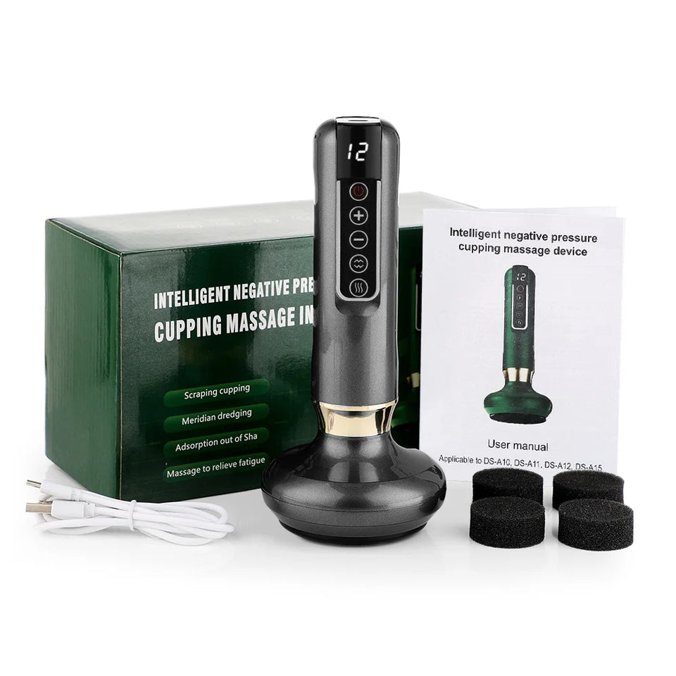 Electric Suction Cupping Therapy Set – Vacuum Massage with Glass Jars for Anti-Cellulite, Slimming & Guasha Therapy