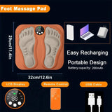 3D Smart Foot Massage Pad RF Remote Feet Massager 8 Modes 29 LevelsImprove Blood Circulation Relax Muscles Slim Legs Foot Pad