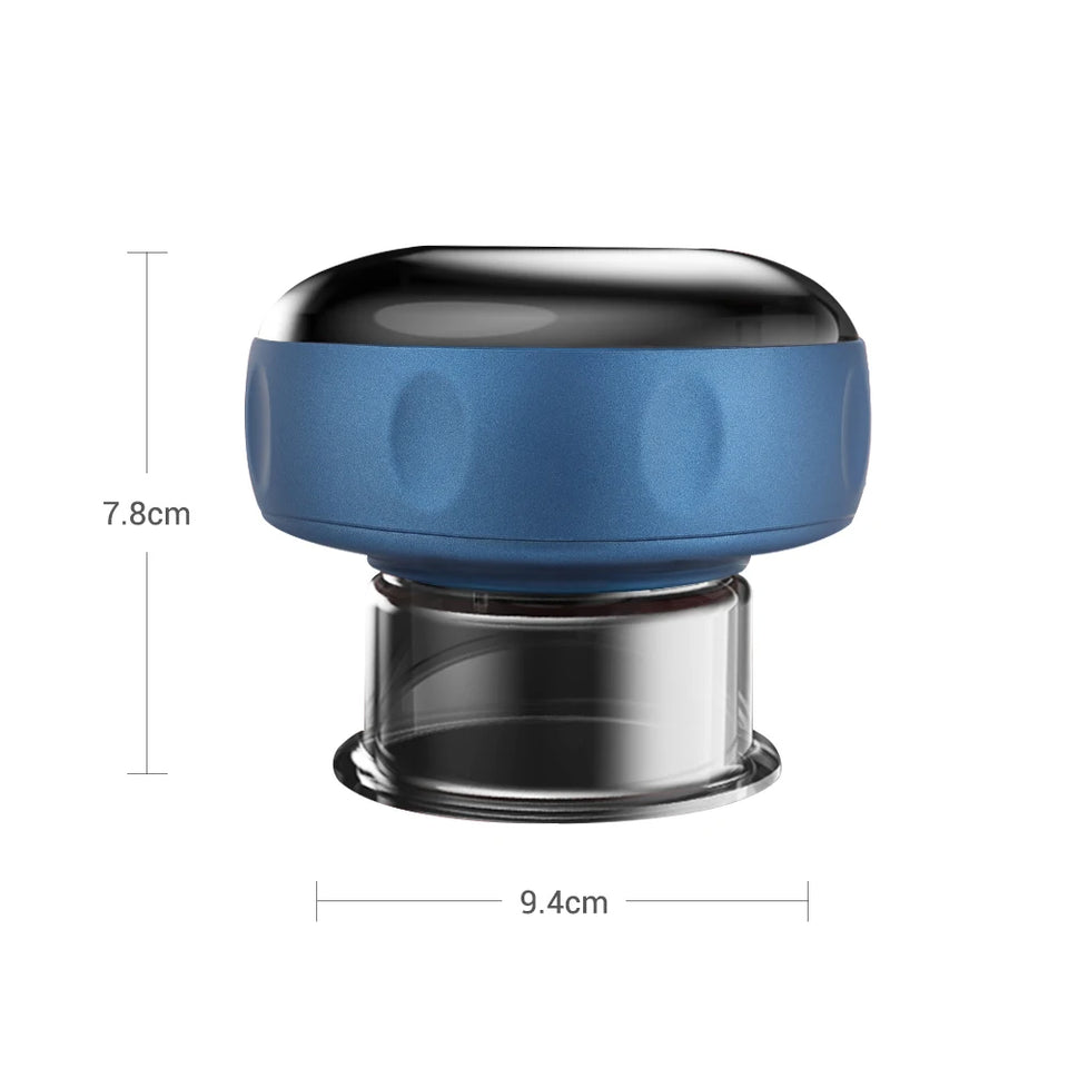 Electric Vacuum Cupping Massager Anti-Cellulite Suction Cups Heating Guasha Fat Burning Skin Scraping Body Slimming