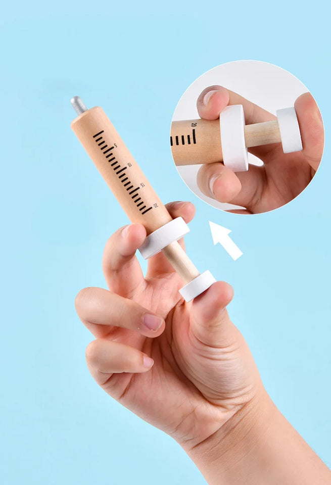 Wooden Pretend Play Doctor Educational Toys for Children Simulation Dentist Check Brush Teeth Medicine Set Role Playing Games