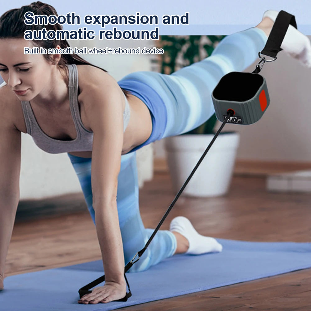 Fitness Pump Adjustable Resistance Rowing Machine – Strength Training Puller with Counter for Home Gym
