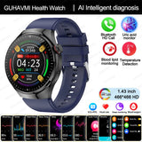 2025 Nursing-Grade Health Smartwatch – ECG+PPG, Blood Oxygen, Blood Lipid, Uric Acid, Body Temperature & Bluetooth Call