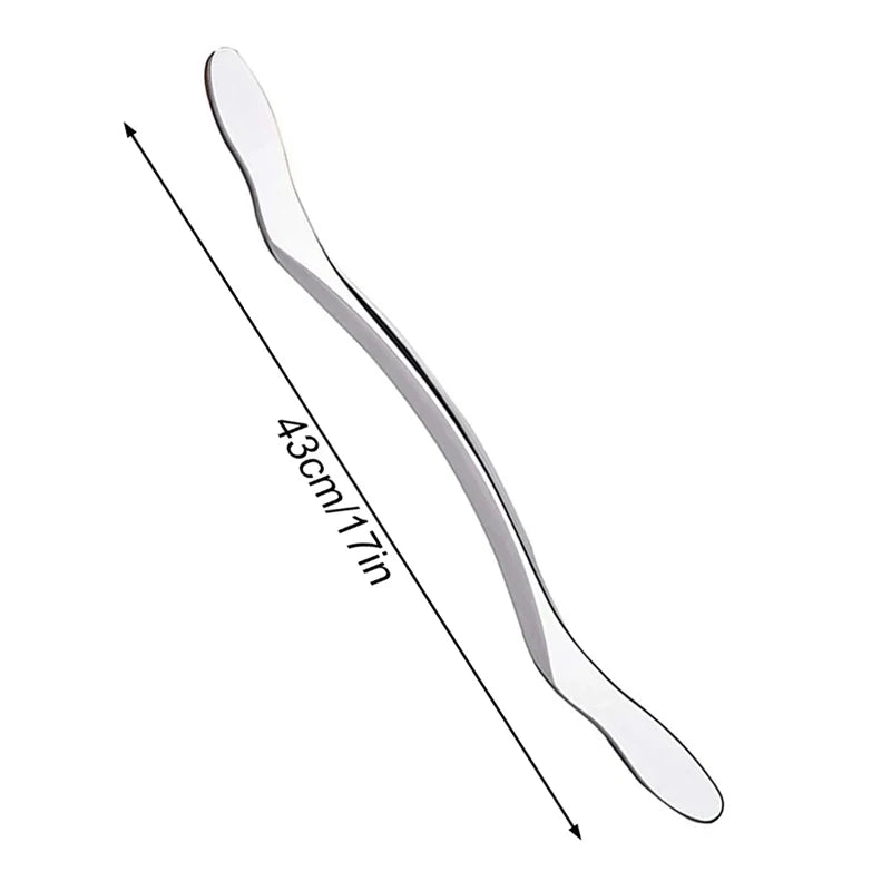 1Pcs Sport Stainless Steel Long Gua Sha Tool-Guasha Long Bar Muscle Scraping Massage Tools-Help Relieve Sore Muscles Soft Tissue