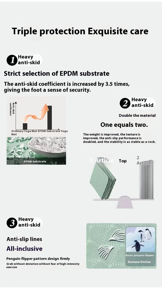 Foldable Anti-Slip Yoga & Nap Mat – Portable Thick Fitness Floor Mat for Home, Kids, and Students