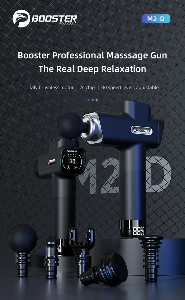 Booster M2-D Deep Tissue Massage Gun – Portable Percussion Muscle Massager