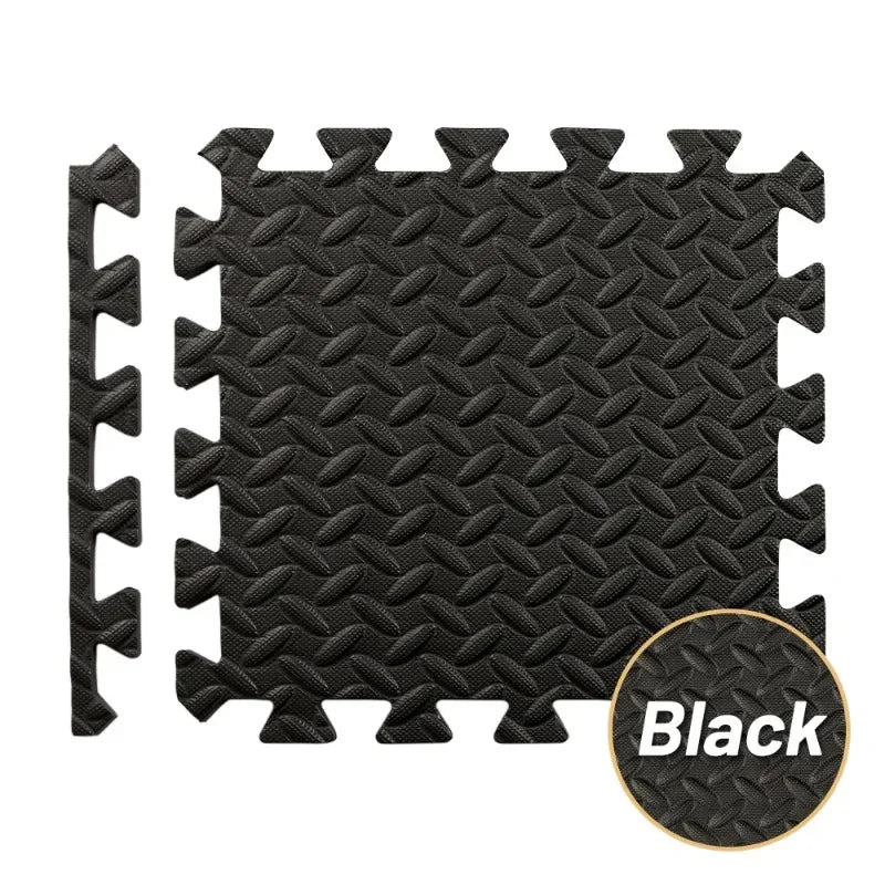 12PCS EVA Foam Gym Floor Mats – Non-Slip, Shock-Absorbing Interlocking Tiles for Fitness & Yoga (30×30cm)