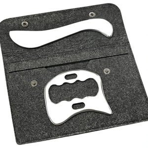 Stainless Steel Gua Sha Massage Tools Muscle Scraper Tool,Graston Tool Set for myofascial Release,Scar Tissue Massager for Back