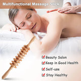 6-in-1 Wood Therapy Massage Roller – Lymphatic Drainage & Anti-Cellulite Massager