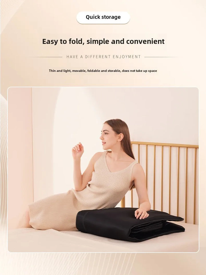 Upgrade Large Area Vibration Airbag Swing Heated Neck Massager Full Body Massage Mat Mattress Traction Lumbar with Remote Contro