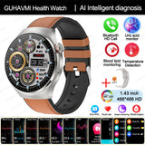 2025 Nursing-Grade Health Smartwatch – ECG+PPG, Blood Oxygen, Blood Lipid, Uric Acid, Body Temperature & Bluetooth Call