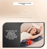 Upgrade Large Area Vibration Airbag Swing Heated Neck Massager Full Body Massage Mat Mattress Traction Lumbar with Remote Contro