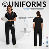 Women’s Medical Nurse Scrubs Set – Unisex Hospital, Clinic, Surgical & Spa Uniforms for Healthcare Professionals
