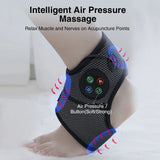 Electric Foot Ankle Massager Heating Foot Compress Vibration Relaxation Brace Belt Plantar Joint Sprain Ankle Support Massager