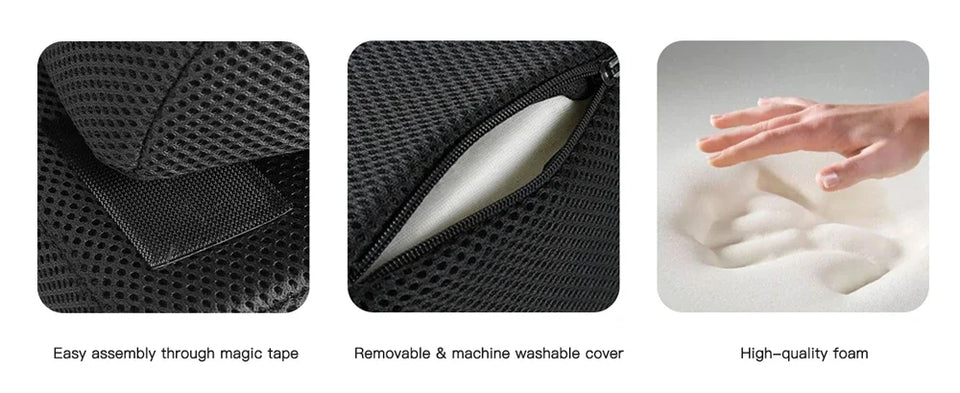 Foot Rest for Under Desk At Work, Comfortable Foot Stool with 2 Adjustable Heights for Office, Home, Car