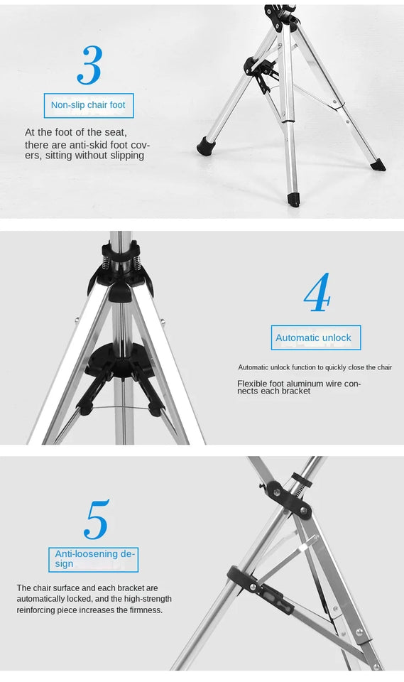 Foldable Walking Stick with Seat – Multi-Functional Non-Slip Crutch Chair for Elderly & Outdoor Use