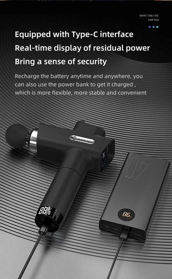 Booster M2-D Deep Tissue Massage Gun – Portable Percussion Muscle Massager
