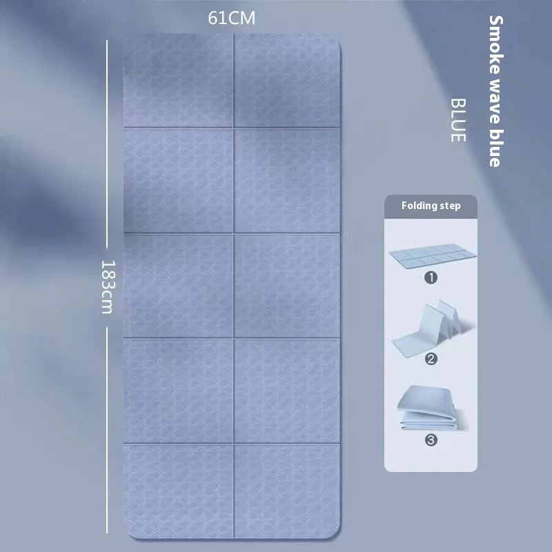 Foldable Anti-Slip Yoga & Nap Mat – Portable Thick Fitness Floor Mat for Home, Kids, and Students