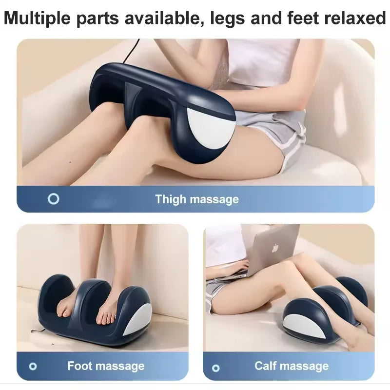 Kneading Relax Electric Foot Leg Massager Heated Roller Super Big Deep Tissue Shiatsu Calf Relieve Stress Care Foot Machine Tool