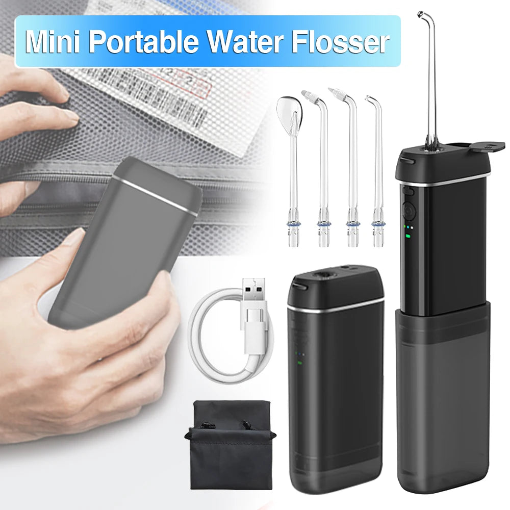 Portable High-Pressure Water Flosser & Oral Irrigator for Teeth