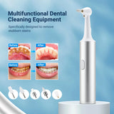 Electric Ultrasonic Teeth Cleaner – Dental Plaque Remover, Tartar & Stain Polisher with Oral Irrigator Whitening Kit