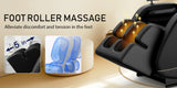 Zero Gravity Full Body Massage Chair with Heat, Airbags & Foot Roller