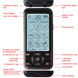 TENS EMS Machine 36 Modes Electronic Muscle Stimulator Physiotherapy Pulse Full Body Massager Health Care Device with 10pcs Pads