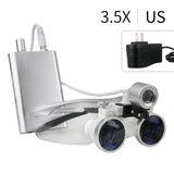 Dental Surgical Loupes 2.5X/3.5X with LED Light – Medical Magnifying Glasses for Dentistry & Surgery