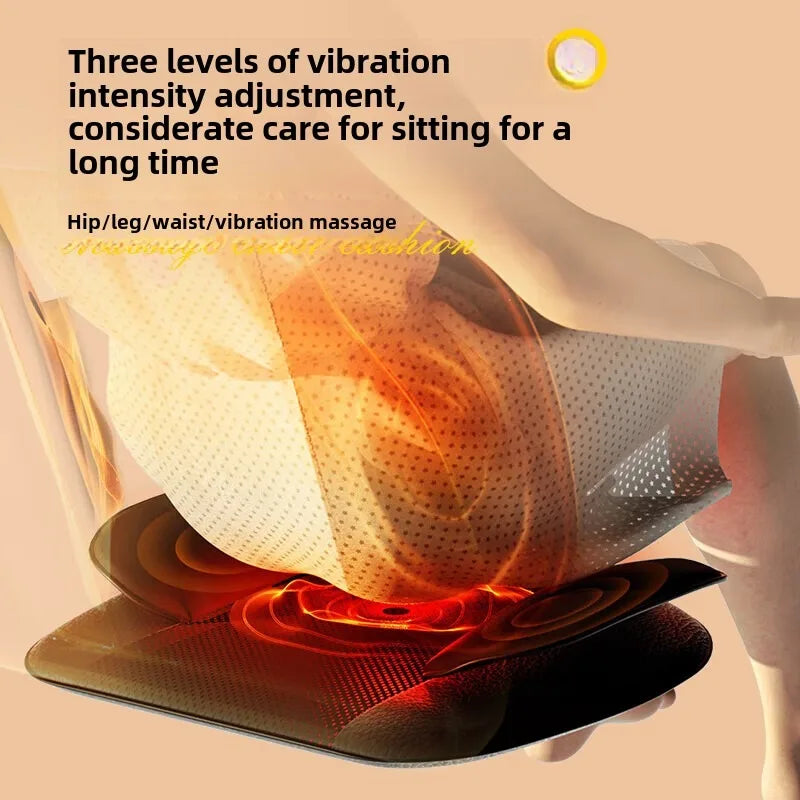 Upgrade Electric Full Body Massage Chair Neck Back Waist Leg Vibration Kneading Shiatsu Cushion Seat Relaxation Trapezius Massag