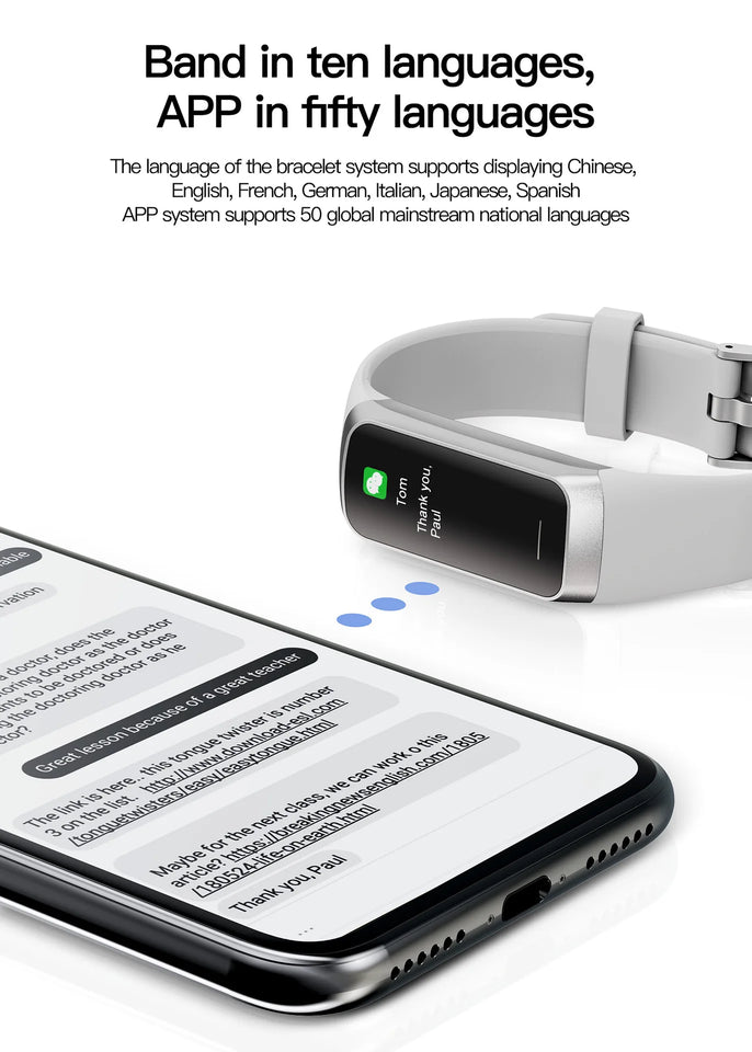 AMOLED Smart Fitness Watch – Waterproof Health Tracker with Heart Rate, SpO2 & Sports Modes for Men & Women