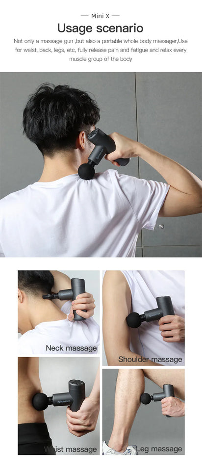 Booster Mini X Portable Massage Gun – Deep Tissue Percussion Massager