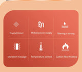 Electric Heating Neck & Shoulder Pad – Thermal Compress Vibration Shawl with 3 Heat Levels