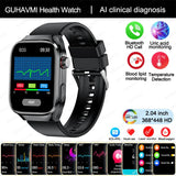 2025 Uric Acid & Blood Fat Smartwatch – ECG+PPG, Pulse, Blood Pressure, Bluetooth Call & Sports Fitness Health Tracker