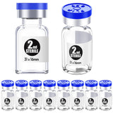 KS-TEK Sterile Empty Vials with Flip-Off Aluminum Cap & Self-Healing Injection Port – Sterile Pack